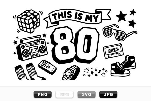 Retro 80s Icon Clipart Set Review
