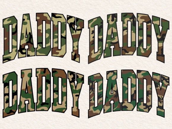 Retro Camo Daddy Design Sublimation PNG Review