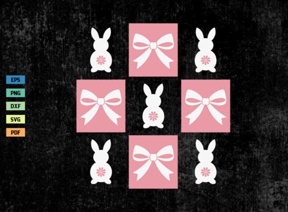 Retro Easter Coquette Bow Checkered SVG Review