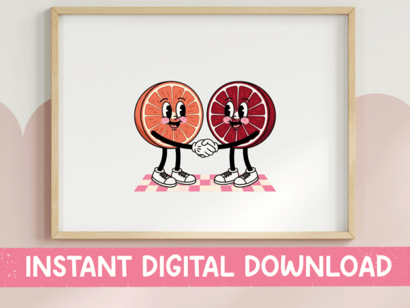 Retro Grapefruit Characters Shaking Review