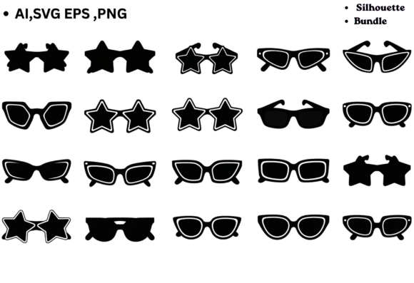 Retro Star Sunglasses Clipart Bundle SVG Review