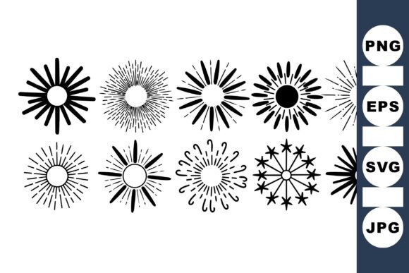 Retro Sunburst Vector Set Review