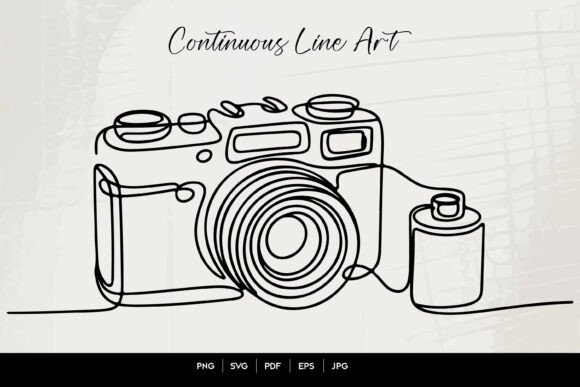 Review: Continuous Line Vintage Camera Embroidery Design